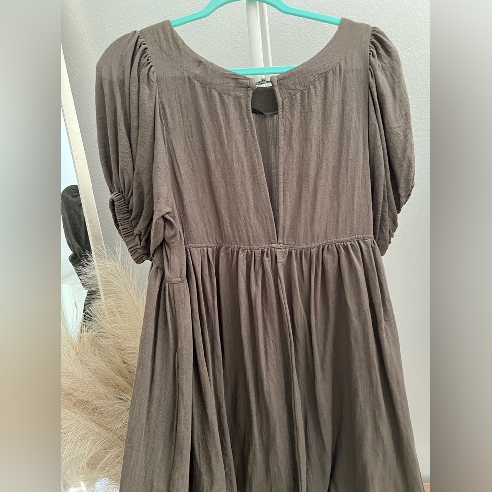 CJLA Olive Green babydoll dress